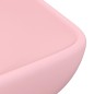 Lavandino Lusso Rettangolare Rosa Opaco 71x38 cm in Ceramica Lavandino Lusso Rettangolare Rosa Opaco 71x38 cm in Ceramica