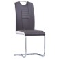 vidaXL Set Sala da Pranzo 7 pz in Similpelle Grigio vidaXL Set Sala da Pranzo 7 pz in Similpelle Grigio