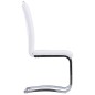 vidaXL Set Sala da Pranzo 5 pz in Similpelle Bianco vidaXL Set Sala da Pranzo 5 pz in Similpelle Bianco