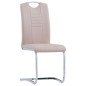 vidaXL Set da Pranzo 7 pz in Similpelle Cappuccino vidaXL Set da Pranzo 7 pz in Similpelle Cappuccino