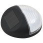 vidaXL Lampade Solari da Parete da Esterni a LED 12 pz Rotonde Nere vidaXL Lampade Solari da Parete da Esterni a LED 12 pz Rotonde Nere