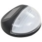 vidaXL Lampade Solari da Parete da Esterni a LED 12 pz Rotonde Nere vidaXL Lampade Solari da Parete da Esterni a LED 12 pz Rotonde Nere