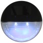 vidaXL Lampade Solari da Parete da Esterni a LED 12 pz Rotonde Nere vidaXL Lampade Solari da Parete da Esterni a LED 12 pz Rotonde Nere