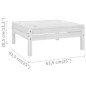 vidaXL Set Divani da Giardino 3 pz in Legno Massello di Pino
