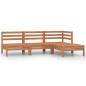 vidaXL Set Divani da Giardino 4 pz in Legno Massello di Pino Miele vidaXL Set Divani da Giardino 4 pz in Legno Massello di Pino Miele