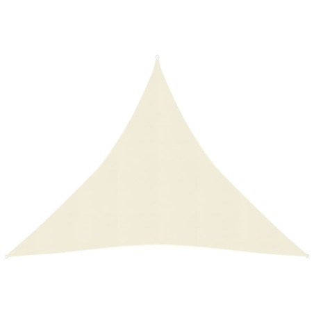 vidaXL Vela Parasole 160 g/m² Crema 4,5x4,5x4,5 m in HDPE