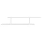 vidaXL Scaffale TV Parete Rovere Bianco 125x18x23 cm Legno Multistrato vidaXL Scaffale TV Parete Rovere Bianco 125x18x23 cm Legno Multistrato