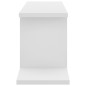 vidaXL Scaffale TV Parete Rovere Bianco 125x18x23 cm Legno Multistrato vidaXL Scaffale TV Parete Rovere Bianco 125x18x23 cm Legno Multistrato