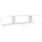 vidaXL Scaffale TV Parete Rovere Bianco 125x18x23 cm Legno Multistrato vidaXL Scaffale TV Parete Rovere Bianco 125x18x23 cm Legno Multistrato