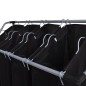 vidaXL Portabiancheria 2 pz Nero e Grigio vidaXL Portabiancheria 2 pz Nero e Grigio