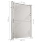 vidaXL Cancello da Giardino 100x150 cm in Acciaio Inossidabile vidaXL Cancello da Giardino 100x150 cm in Acciaio Inossidabile