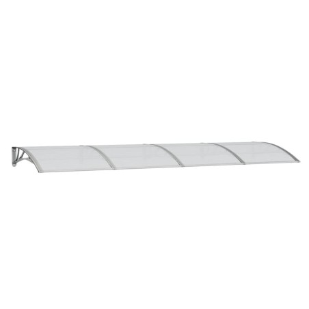 vidaXL Tettoia per Porta Grigia 350x100 cm in Policarbonato