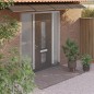 vidaXL Tettoia per Porta Nera 350x100 cm in Policarbonato vidaXL Tettoia per Porta Nera 350x100 cm in Policarbonato