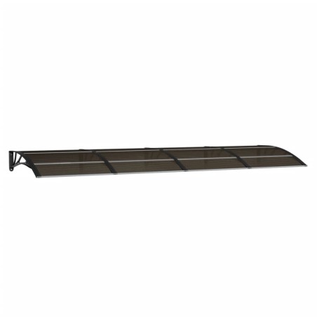 vidaXL Tettoia per Porta Nera 350x100 cm in Policarbonato