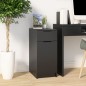 vidaXL Armadietto da Scrivania Nero 33,5x50x75 cm in Legno Multistrato vidaXL Armadietto da Scrivania Nero 33,5x50x75 cm in Legno Multistrato