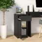 vidaXL Armadietto da Scrivania Nero 33,5x50x75 cm in Legno Multistrato vidaXL Armadietto da Scrivania Nero 33,5x50x75 cm in Legno Multistrato