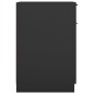 vidaXL Armadietto da Scrivania Nero 33,5x50x75 cm in Legno Multistrato vidaXL Armadietto da Scrivania Nero 33,5x50x75 cm in Legno Multistrato
