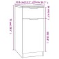 vidaXL Armadietto da Scrivania Nero 33,5x50x75 cm in Legno Multistrato vidaXL Armadietto da Scrivania Nero 33,5x50x75 cm in Legno Multistrato