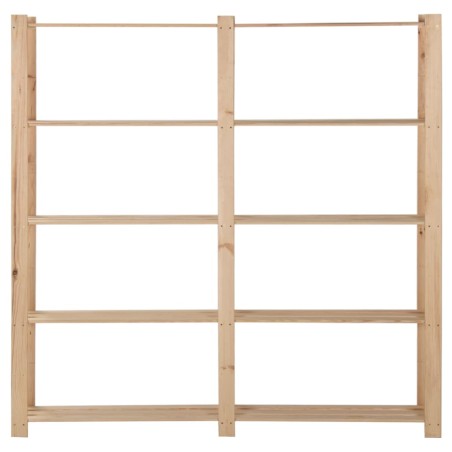 vidaXL Scaffale a 5 Livelli 170x28,5x170 cm in Legno Massello di Pino