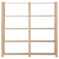 vidaXL Scaffale a 5 Livelli 170x28,5x170 cm in Legno Massello di Pino vidaXL Scaffale a 5 Livelli 170x28,5x170 cm in Legno Massello di Pino