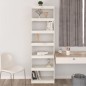 vidaXL Libreria/Divisorio Bianco 60x30x199,5 cm Legno Massello di Pino vidaXL Libreria/Divisorio Bianco 60x30x199,5 cm Legno Massello di Pino