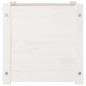 vidaXL Fioriera da Giardino Bianca 40x40x40 cm Legno Massello di Pino vidaXL Fioriera da Giardino Bianca 40x40x40 cm Legno Massello di Pino