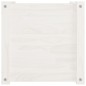 vidaXL Fioriera da Giardino Bianca 40x40x40 cm Legno Massello di Pino vidaXL Fioriera da Giardino Bianca 40x40x40 cm Legno Massello di Pino