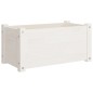 vidaXL Fioriere da Giardino 2 pz Bianche 60x31x31 cm Massello di Pino vidaXL Fioriere da Giardino 2 pz Bianche 60x31x31 cm Massello di Pino