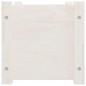 vidaXL Fioriere da Giardino 2 pz Bianche 60x31x31 cm Massello di Pino vidaXL Fioriere da Giardino 2 pz Bianche 60x31x31 cm Massello di Pino