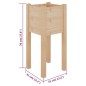 vidaXL Fioriere da Giardino 2 pz 31x31x70 cm Legno Massello di Pino vidaXL Fioriere da Giardino 2 pz 31x31x70 cm Legno Massello di Pino