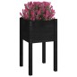 vidaXL Fioriera da Giardino Nera 40x40x70 cm in Legno Massello di Pino vidaXL Fioriera da Giardino Nera 40x40x70 cm in Legno Massello di Pino