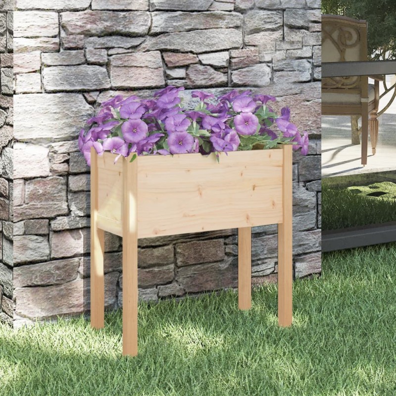 vidaXL Fioriera da Giardino 70x31x70 cm Legno Massello di Pino vidaXL Fioriera da Giardino 70x31x70 cm Legno Massello di Pino