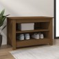 vidaXL Scarpiera Miele 70x38x45,5 cm in Legno Massello di Pino vidaXL Scarpiera Miele 70x38x45,5 cm in Legno Massello di Pino