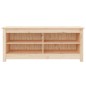vidaXL Scarpiera 110x38x45,5 cm in Legno Massello di Pino vidaXL Scarpiera 110x38x45,5 cm in Legno Massello di Pino