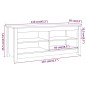 vidaXL Scarpiera Bianca 110x38x45,5 cm in Legno Massello di Pino vidaXL Scarpiera Bianca 110x38x45,5 cm in Legno Massello di Pino