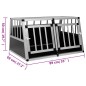 vidaXL Trasportino per Cani con Doppia Porta 89x69x50 cm vidaXL Trasportino per Cani con Doppia Porta 89x69x50 cm
