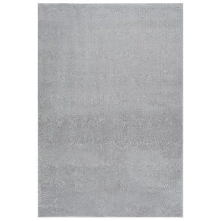 vidaXL Tappeto Soffice a Pelo Corto 160x230 cm Antiscivolo Grigio