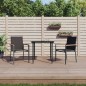 vidaXL Sedie da Giardino 2 pz Nere 55x61,5x90 cm Textilene e Acciaio vidaXL Sedie da Giardino 2 pz Nere 55x61,5x90 cm Textilene e Acciaio