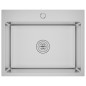 vidaXL Lavello da Cucina Lavorato a Mano in Acciaio Inox vidaXL Lavello da Cucina Lavorato a Mano in Acciaio Inox