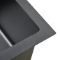vidaXL Lavello da Cucina Artigianale Nero in Acciaio Inox vidaXL Lavello da Cucina Artigianale Nero in Acciaio Inox