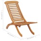 Sedia da Giardino Pieghevole 50x90x69 cm Legno Massello di Teak Sedia da Giardino Pieghevole 50x90x69 cm Legno Massello di Teak