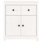 vidaXL Credenza Bianca 70x35x80 cm in Legno Massello di Pino vidaXL Credenza Bianca 70x35x80 cm in Legno Massello di Pino