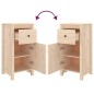 vidaXL Credenza 40x35x80 cm in Legno Massello di Pino vidaXL Credenza 40x35x80 cm in Legno Massello di Pino
