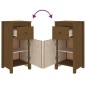 vidaXL Credenza Miele 40x35x80 cm in Legno Massello di Pino vidaXL Credenza Miele 40x35x80 cm in Legno Massello di Pino