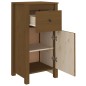 vidaXL Credenza Miele 40x35x80 cm in Legno Massello di Pino vidaXL Credenza Miele 40x35x80 cm in Legno Massello di Pino