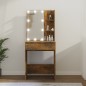 vidaXL Toeletta con LED Rovere Fumo 60x40x140 cm vidaXL Toeletta con LED Rovere Fumo 60x40x140 cm