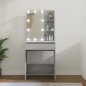 vidaXL Toeletta con LED Grigio Sonoma 60x40x140 cm vidaXL Toeletta con LED Grigio Sonoma 60x40x140 cm
