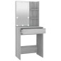 vidaXL Toeletta con LED Grigio Sonoma 60x40x140 cm vidaXL Toeletta con LED Grigio Sonoma 60x40x140 cm