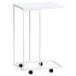 Tavolino con Ruote Bianco 40x30x63,5cm in Legno Ingegnerizzato Tavolino con Ruote Bianco 40x30x63,5cm in Legno Ingegnerizzato