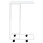Tavolino con Ruote Bianco 40x30x63,5cm in Legno Ingegnerizzato Tavolino con Ruote Bianco 40x30x63,5cm in Legno Ingegnerizzato